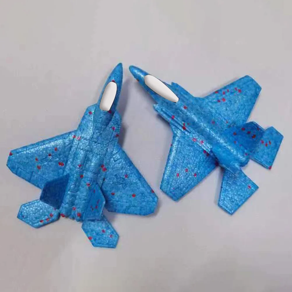 Avión ligero de juguete, regalo creativo, juguetes para niños de 9 años, niña pequeña, espuma azul cielo para exteriores, 6 espumas para niños, avión catapulta