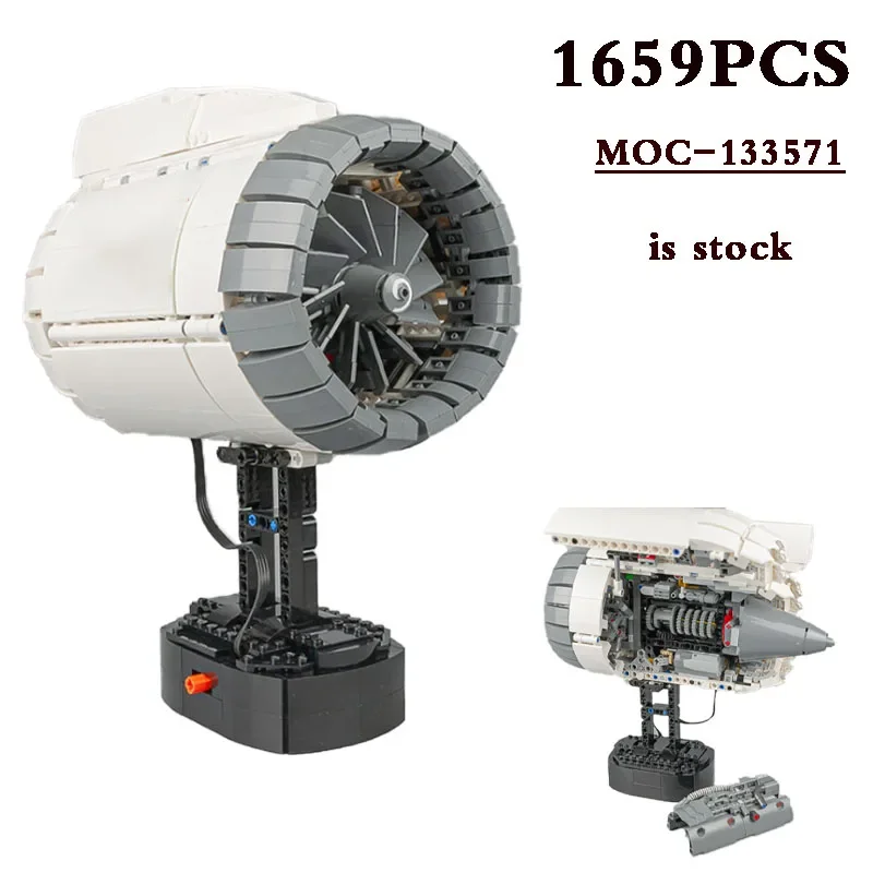 

New Fun Toy MOC - CFM LEAP Engine Mechanical Build • MOC-133571 Building Toy Model 1659PCS DIY Birthday Gift Christmas Present