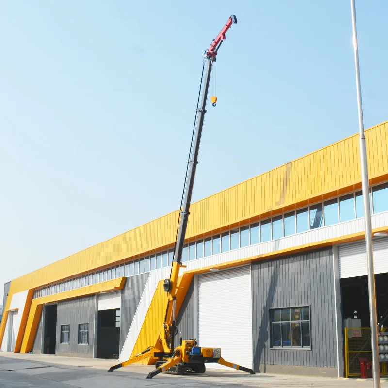 5 Ton Spider Crawler Crane Hydraulic Lifting Equipment 360 Rotating for High Rise Window Replacement Work Customized