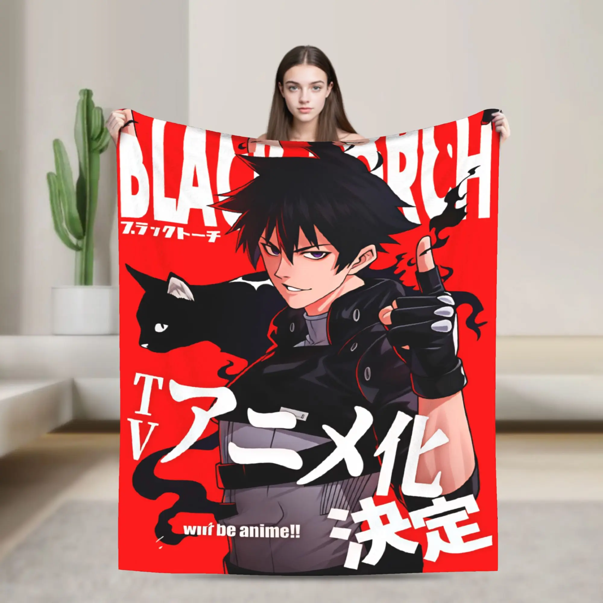 2026 Blacks Torchs Anime Blankets  Travel Flannel Throw Blanket For Couch Bed Warm Custom Quality Bedspread Gift Idea
