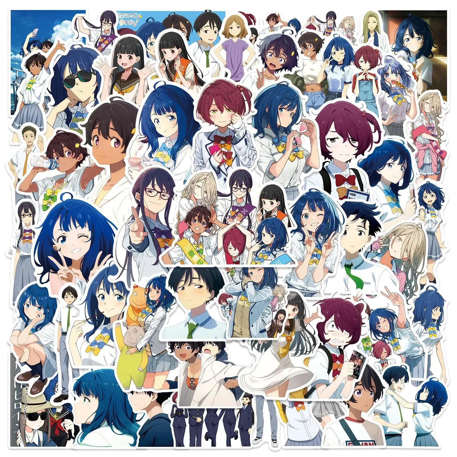 10/50PCS Molto Perdere Eroine Anime Yanami Anna Adesivi Simpatico Cartone Animato Adesivo FAI DA TE Skateboard Telefono Decalcomanie Del Computer Portatile Giocattoli Del Capretto