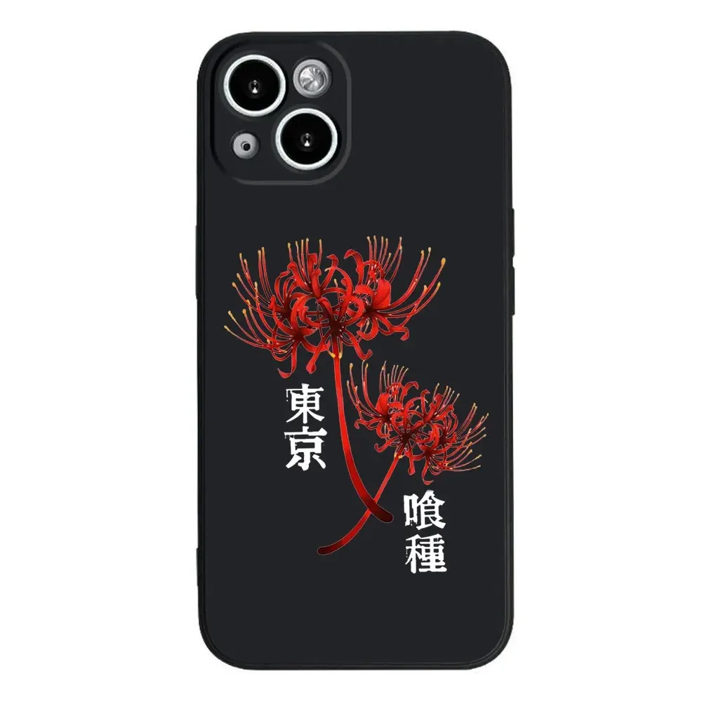 Custodia per telefono Anime Tokyo Ghoul per iPhone 15 Pro Max custodie iPhone 14 13 12 11 Pro XS Max XR X 7 8 Plus custodia morbida in TPU