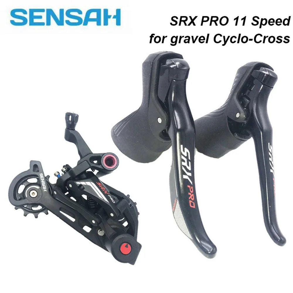 Grupo de bicicleta de carretera SENSAH-SRX PRO 11S, palanca de cambios, desviadores traseros, casetes alfa, cadenas para grava, Cyclo-Cross SRX, novedad de 2024