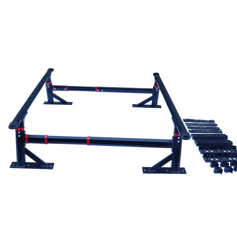 

Premium Car Accessories New Adjustable Aluminum Alloy Roll Cage With Side Storage Box Pickup Trucks-Roof Mounting Durable