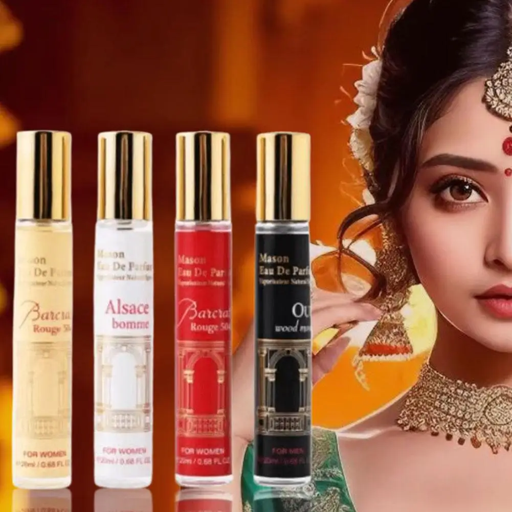 4 ชิ้น 20 มิลลิลิตรกลิ่นหอมยาวนานน้ําหอมหรูหราชุดเดิมสําหรับความงามของผู้หญิง