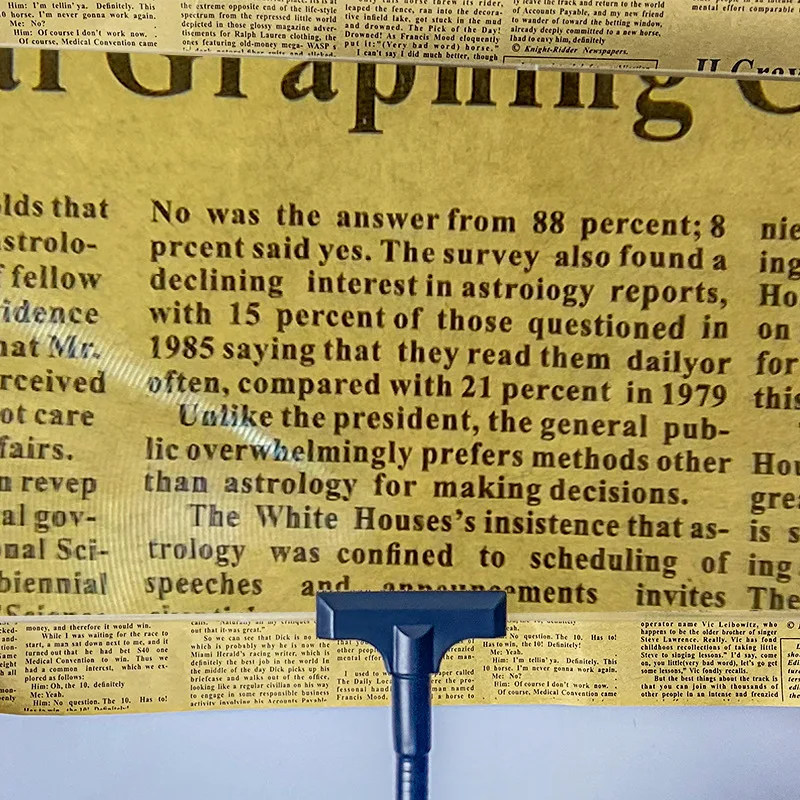 Lupa de escritorio 4X A5, lente de ayuda de lectura de vidrio de página completa, tubo flexible, lente de aumento de página de libro