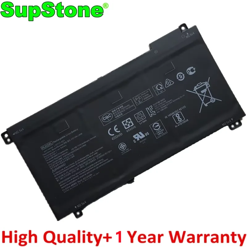 

SupStone Новый аккумулятор для ноутбука RU03XL для HP ProBook X360 440 G1,11 G3 G4,HSTNN-LB8K IB8P,UB7P,L12717-1C1 171 541 421,L12791-855