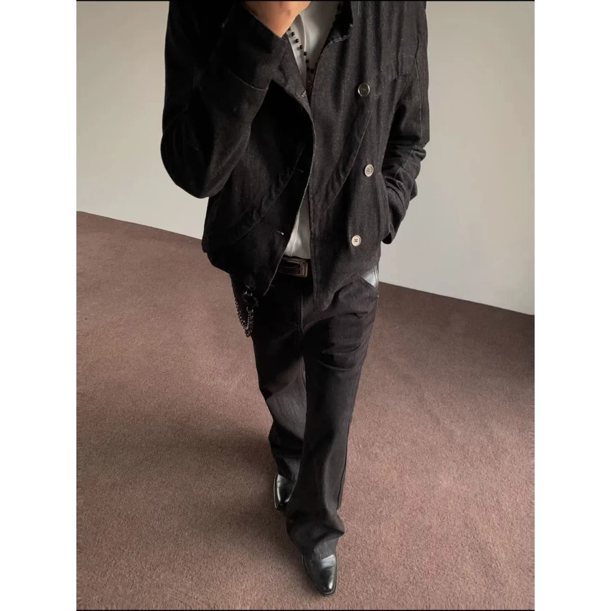 Retro American Cleanfit Bell Bottoms 13 Oz Narrow Stitching Heightening Versatile Commuter Jeans Youthful Trendy Breathable