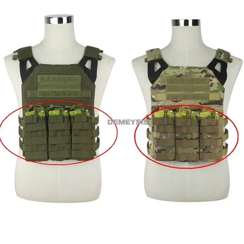 Bolsa para revistas individual/doble/Triple de nailon 1000D, bolsa táctica M4, bolsa para revistas Molle Paintball Airsoft