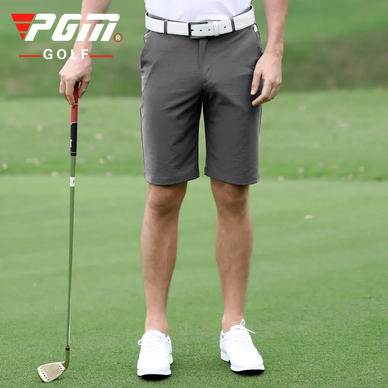 PGM Men Golf Shorts Summer Solid Refreshing Breathable Pants Comfortable Cotton Casual Clothing Sports Wear Gym Suit KUZ078