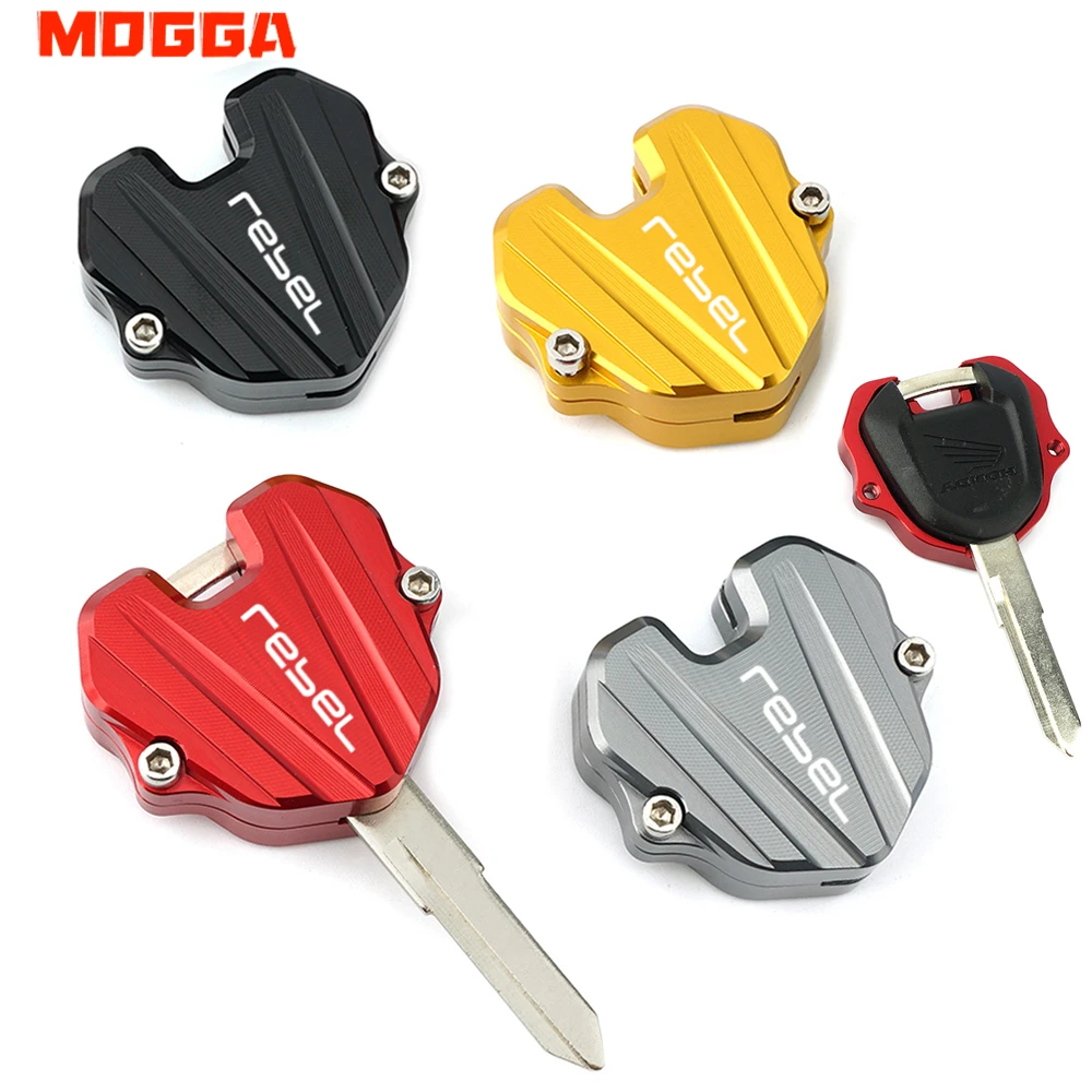 For Honda Rebel Cm300 Cm 300 CNC Motorcycle Key Cover Shell Protective Cap Keychain Keyring Key Chain Holder Accessories Red