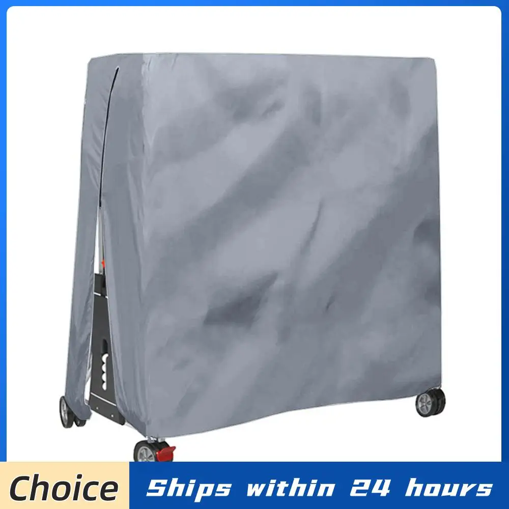 

210D Oxford Fabric Ping Pong Table Storage Cover Dustproof Table Tennis Table Protector Cover Zipper for All Weather Protection
