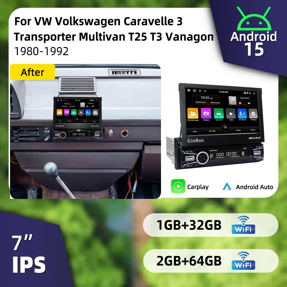 1Din Telescopic Car Multimedia 7