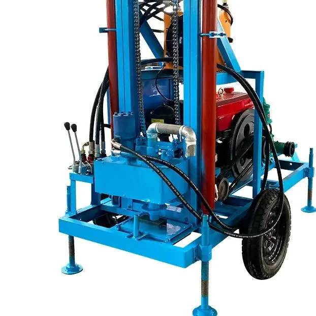 

Customized Efficient Portable Water Well Drilling Rig Hydraulic Borehole Machine Wheeled Crawler 22-35HP 100m 150m