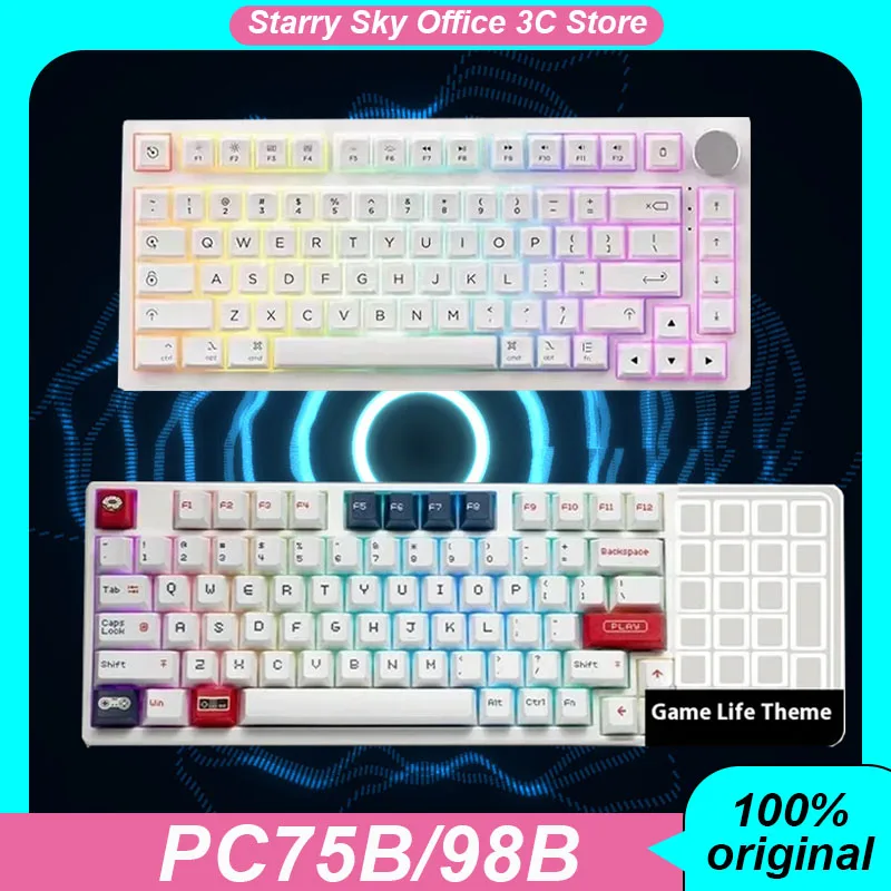 

Akko PC75B/98B механическая клавиатура, три режима, Bluetooth, USB 2,4G RGB, горячая Распродажа, сменная игровая клавиатура для киберспорта, аксессуары для ПК, подарки