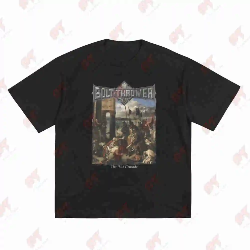 Bolt Thrower Crusade Medieval Warfare Heavy Metal Short Sleeve Tee 100% Cotton T-Shirt