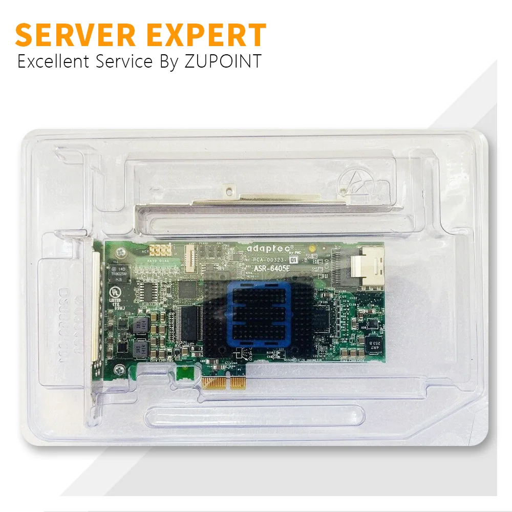 Imagem -04 - Zupoint-adaptec Asr6405e Raid Controller Card Portas Sas Sata 6gbps 128mb Cache 2271700-r Pci-e Expander