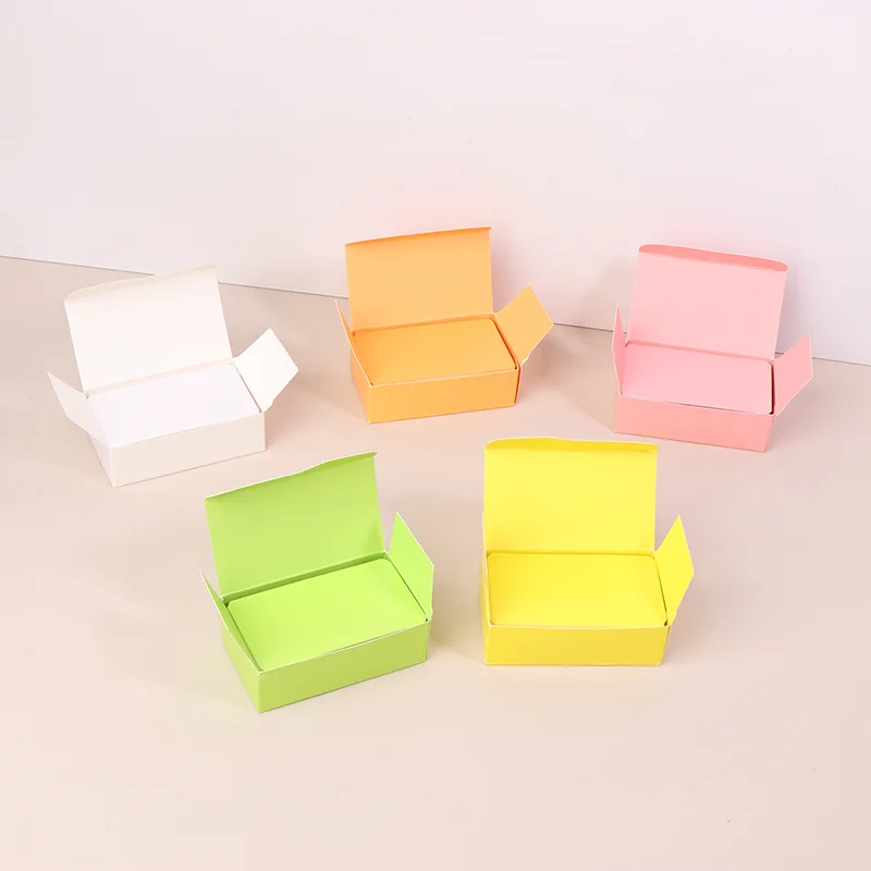 100Pcs Kraft Paper Card Double Sided Word Label Blank Business Cards Message Note Thank You Card Writing Learning Card