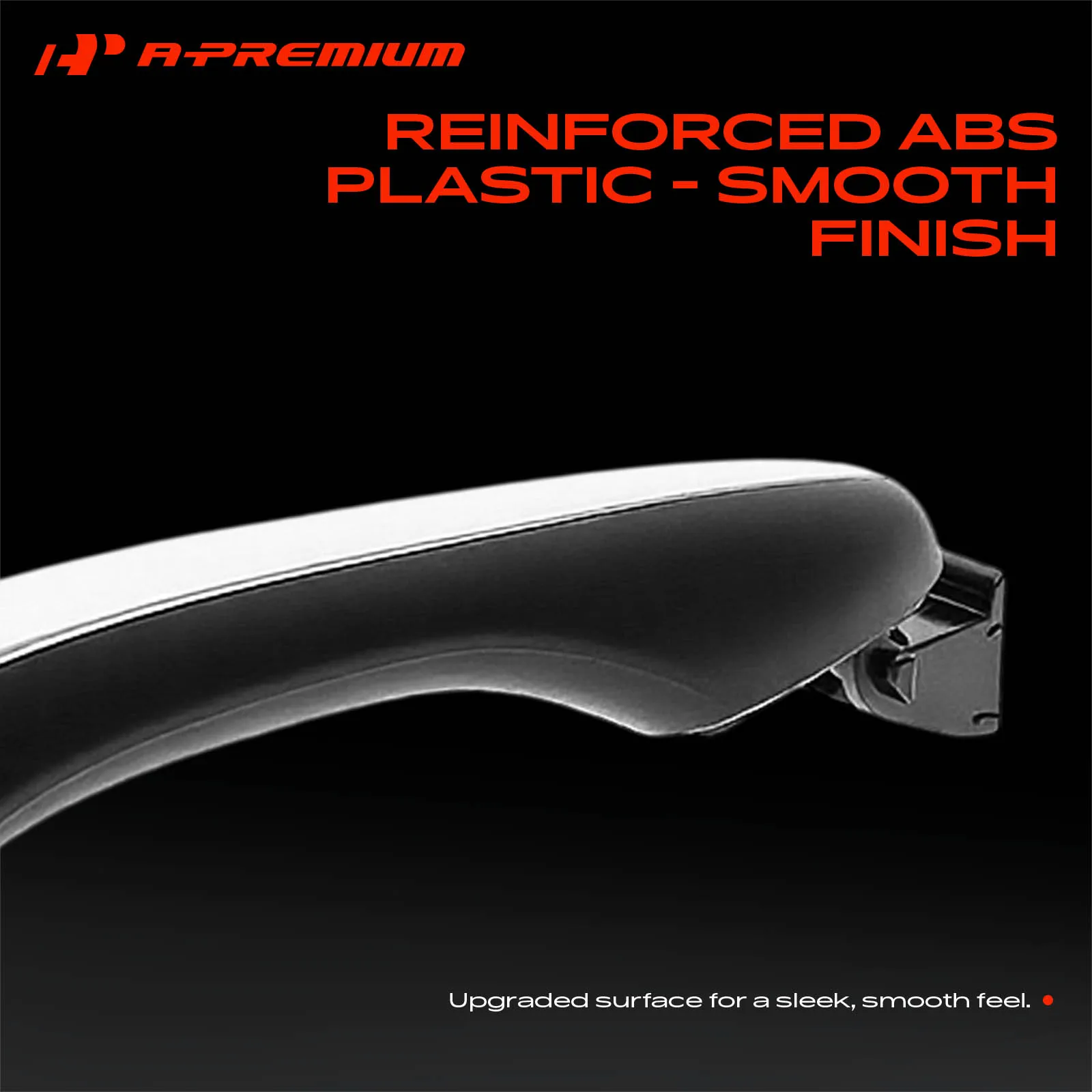 A-Premium Rear Driver or Passenger Side Black & Chrome Exterior Door Handle for Kia Optima 2011-2016