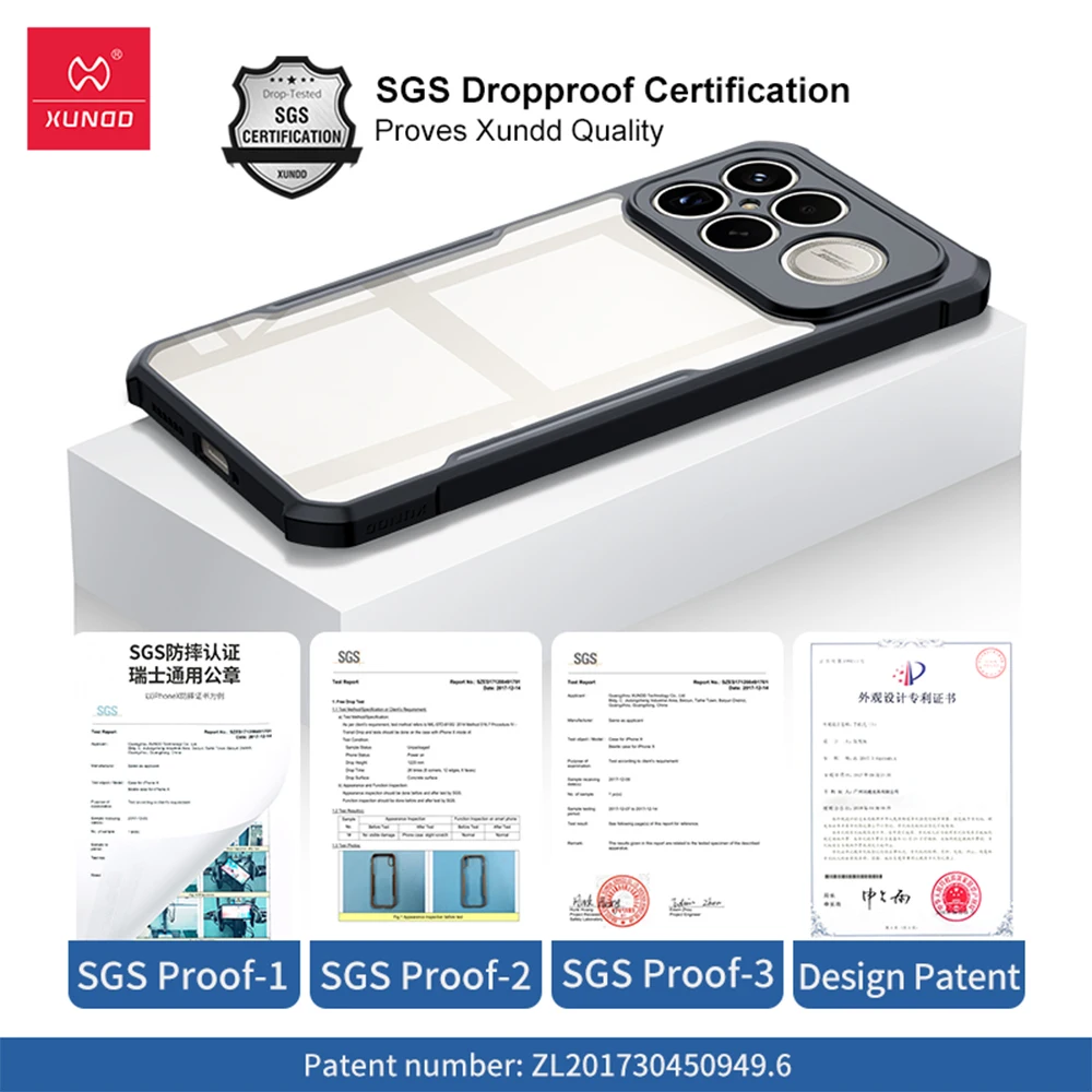 Etui Xundd do Xiaomi POCO F8 Pro F8 Ultra z magnetycznym pierścieniem/stojakiem, odporne na wstrząsy z poduszką powietrzną, ochrona aparatu, tylna obudowa. — zdjęcie produktu 6