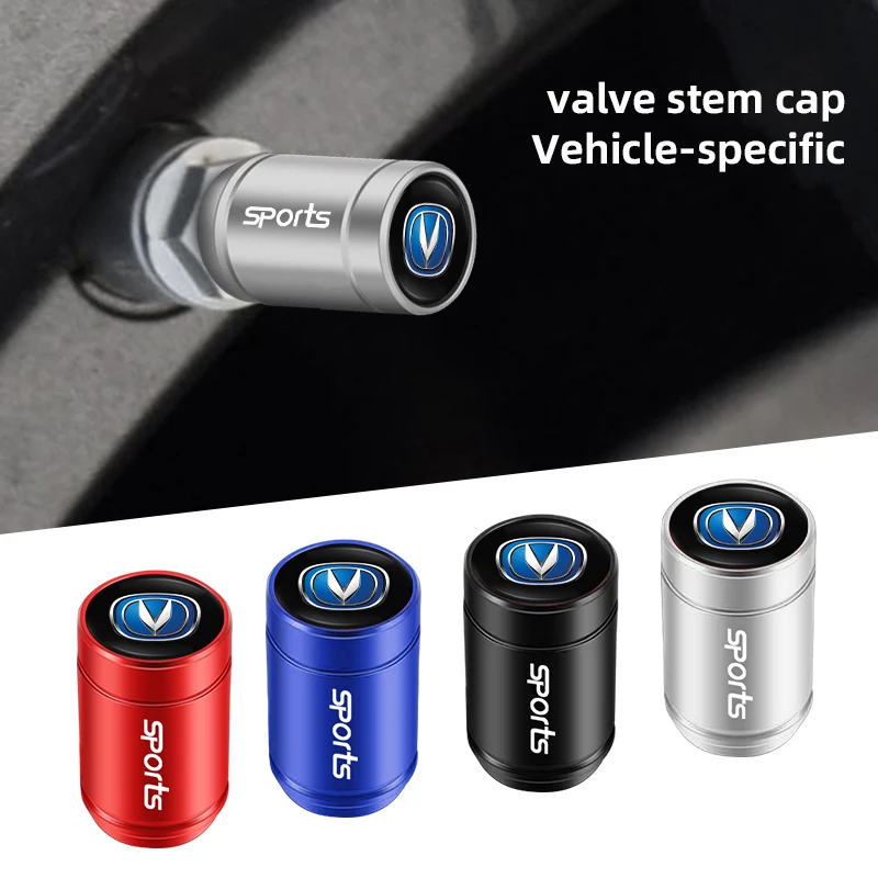 

4Pcs Car Emblem Tire Valves Caps Covers Auto Accessories For Changan CS95 CS85 CS75 CS55 CX20 CS35 CS15 CX70 EADO 2017 2018 2019