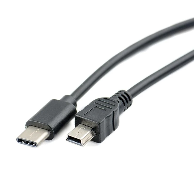  Super Practical Type C to Mini USB Camera OTG Copy Conversion Cable 30cm
