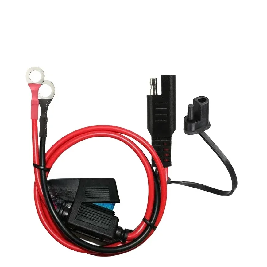 

12V Charger Cable For Motorcycle Battery Terminal To SAE Quick Extension Cord Cable Connector For Battery Charger/Maintainer