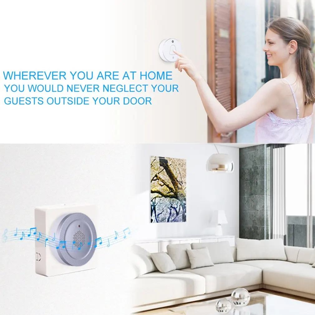 ES-MLA1 Wireless Digital Smart Camera Doorbell 2 Mega Pixel Visitor Record No Wiring Required Free Cloud Storage