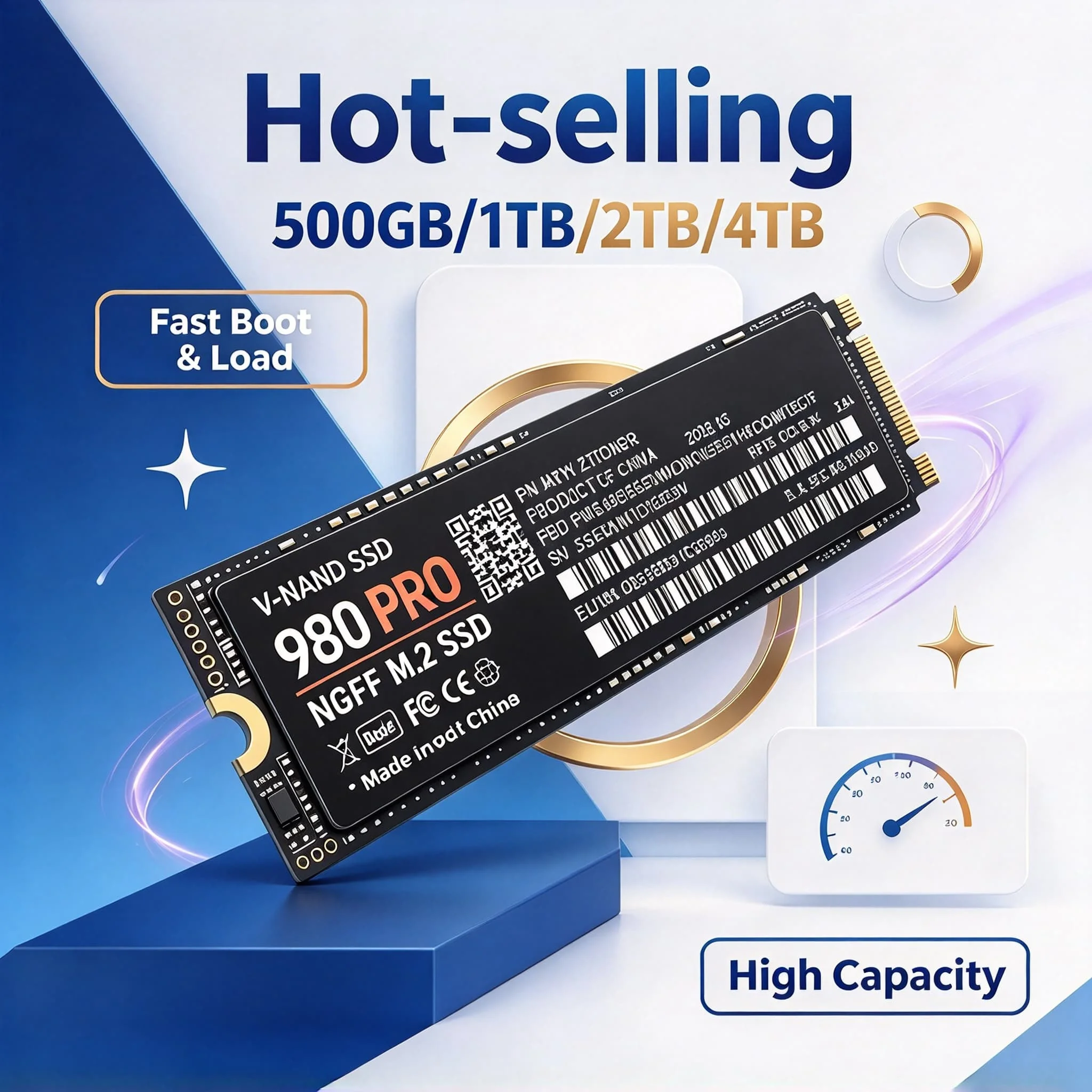 Internal Fast Hard Disk 980 PRO NGFF SSD M2 SATA3 Inside Solid State Drive 500GB 1TB 2TB 4TB PC Drive Laptop Desktop Computer