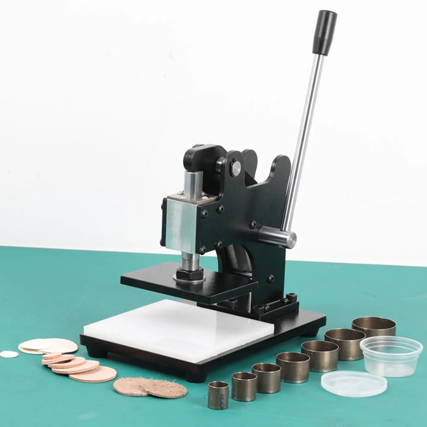 Manual Die Cutting Machine, Hand Press Stamping Tool for Leather Fabric Paper Craft Cutting Punching DIY Leathercraft