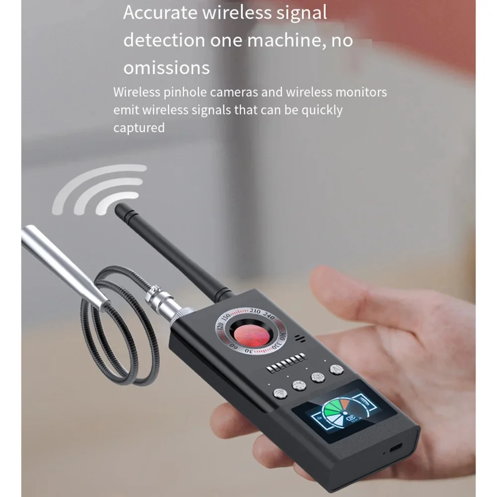Multifunctionele Anti Detector Camera Verborgen Afluisteren Finder Gps Signaal Lens Draadloze Rf Locator Tracker Detecteren Radio Scanner