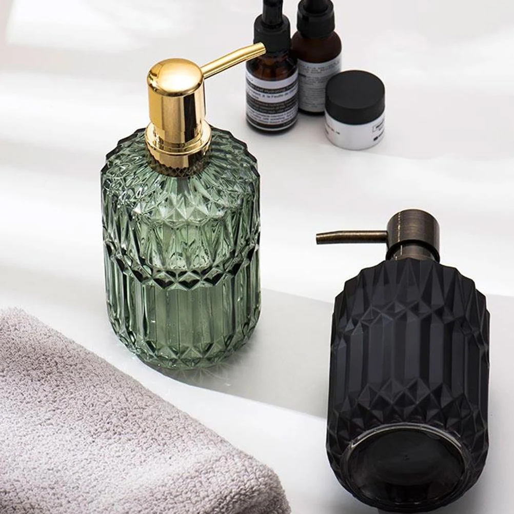 

1Pcs Spray Bottle Creative European Style Lotion Dispenser Large Transparent Liquid Storage Portable Household Pump