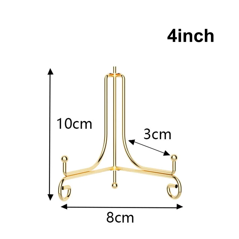 

Durable Foldable Plate Stands Iron Solid Display Stand 4 6 8 10 12inch Metal Easel Rack for Display Picture