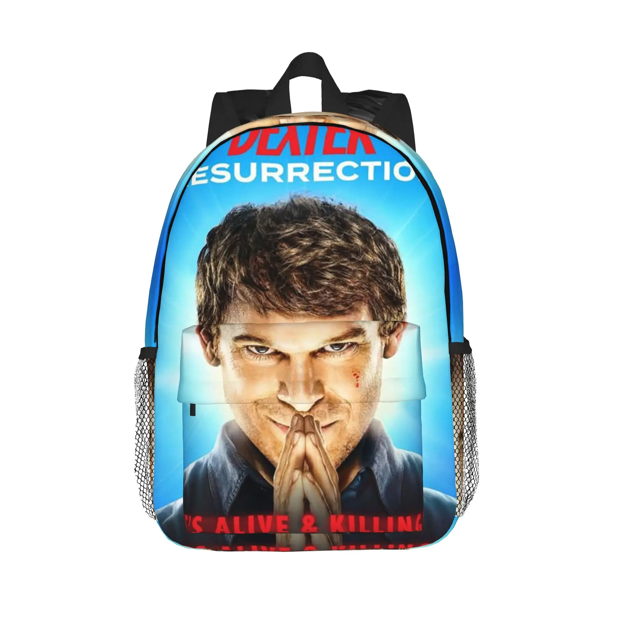 Movie Dexter Morgan Backpack Hot Sale Daypack Large Capacity Boys Girls BookBag Shoulder Bags for Men Women School Bag