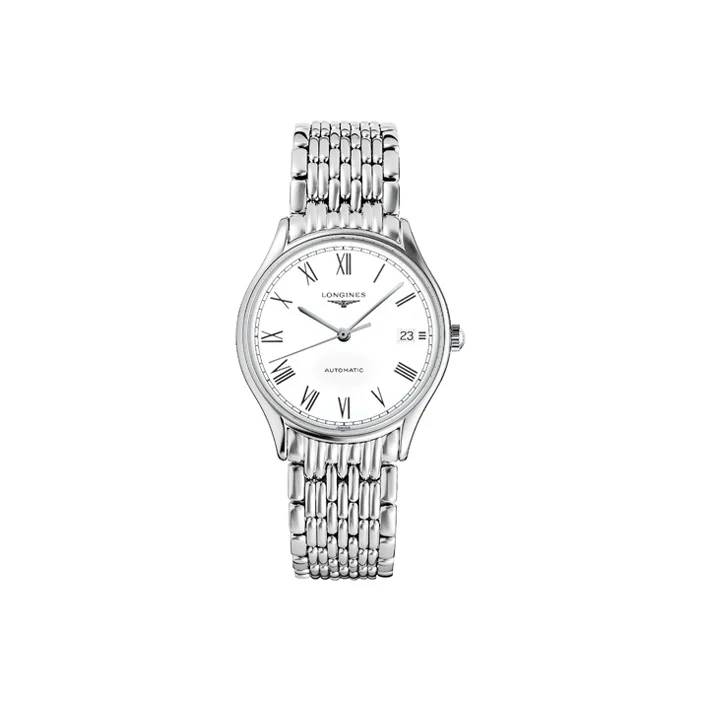 LONGINES Lvya Collection Automatic Mechanical Movement Women's Watch 35mm White Dial Steel Watch Case L4.860.4.11.6