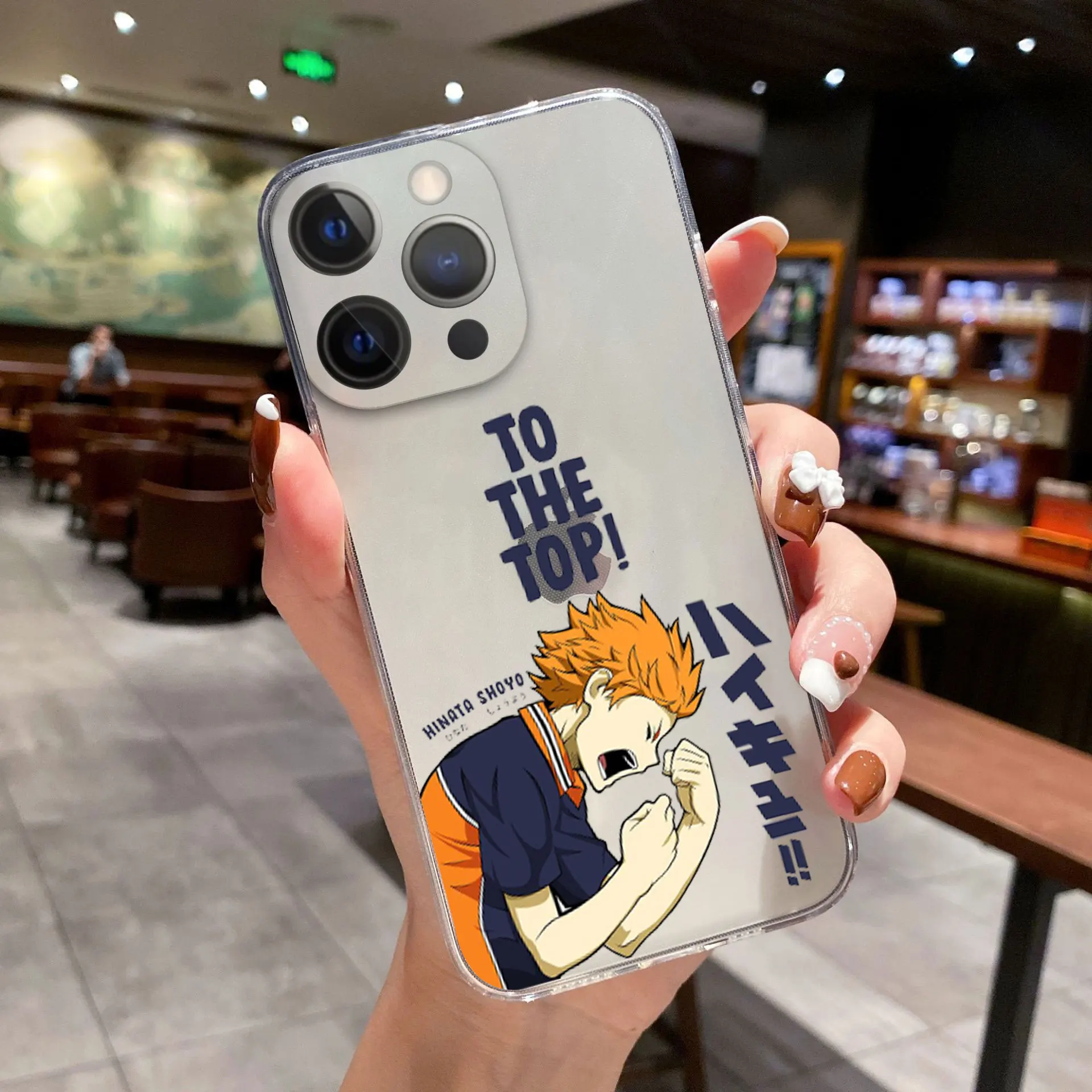 Funda de teléfono de Anime Haikyuu Love Volleyball para iPhone, 11, 12, 13 Pro Max, X, XR, XSMAX, X, 6s, 8, 7Plus, 13, Mini, transparente, suave, parachoques trasero