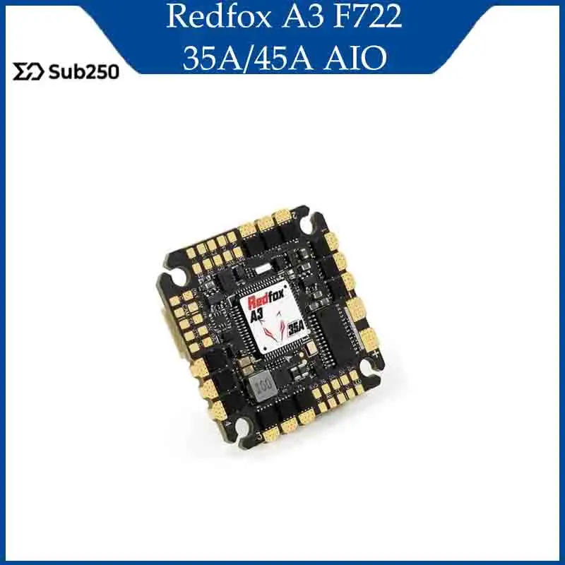 

Sub250 Redfox A3 F722 35A/45A AIO Flight Controller for DollyFly25 Drone Acessorios RC