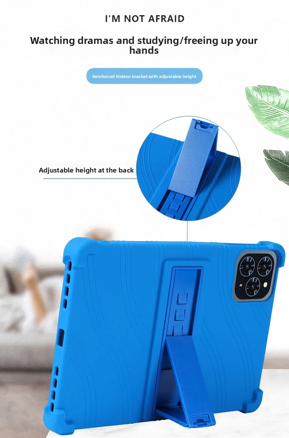 Silikonhülle für Tabwee W90 11 Zoll Tablet, stoßfeste Schutzhülle mit Ständer, TPU-Ganzkörper-Fallschutz – Detail 3