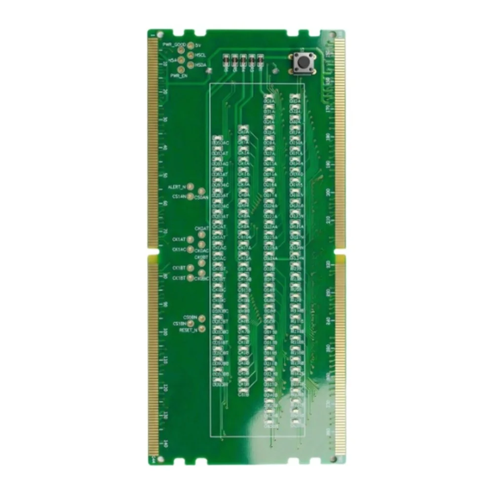DDR5 UDIMM Slot Diagnostic Tool for Memory Interface Validation on Desktop Motherboards With LED Driven Status Display