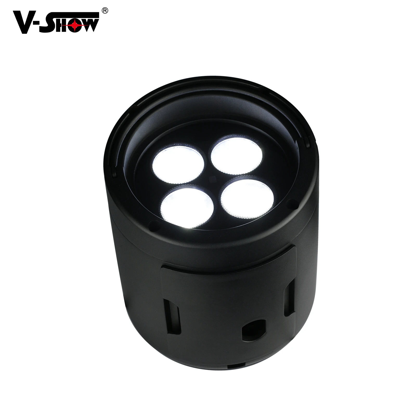 VSHOW G420E-Wash 4*20W Hybrid Battery Uplighter Spot, IP65 with RGBWA+UV LED IP65 Outdoor LED Par Light for Stage