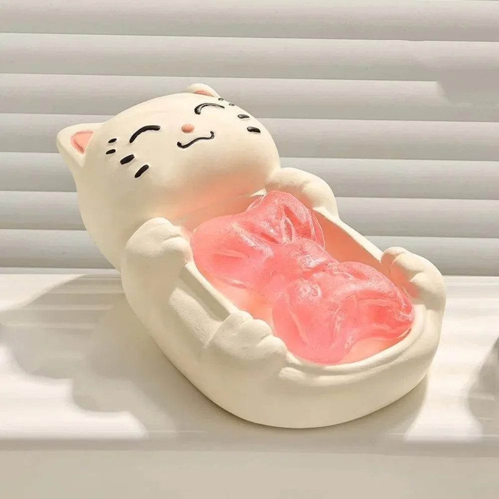 

Мыльница для раковины, мультяшная керамическая мыльница, водонепроницаемая нескользящая мыльница, нежный светильник, роскошный лоток для хранения мыла, туалет