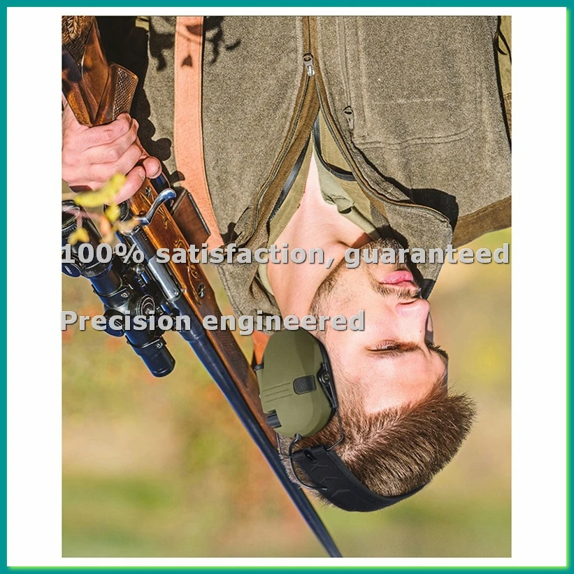 

Наушники с шумоподавлением, электронная защита слуха, наушники-беруши, шумоподавляющие наушники для полевых условий, цвет хаки-АНКЛ