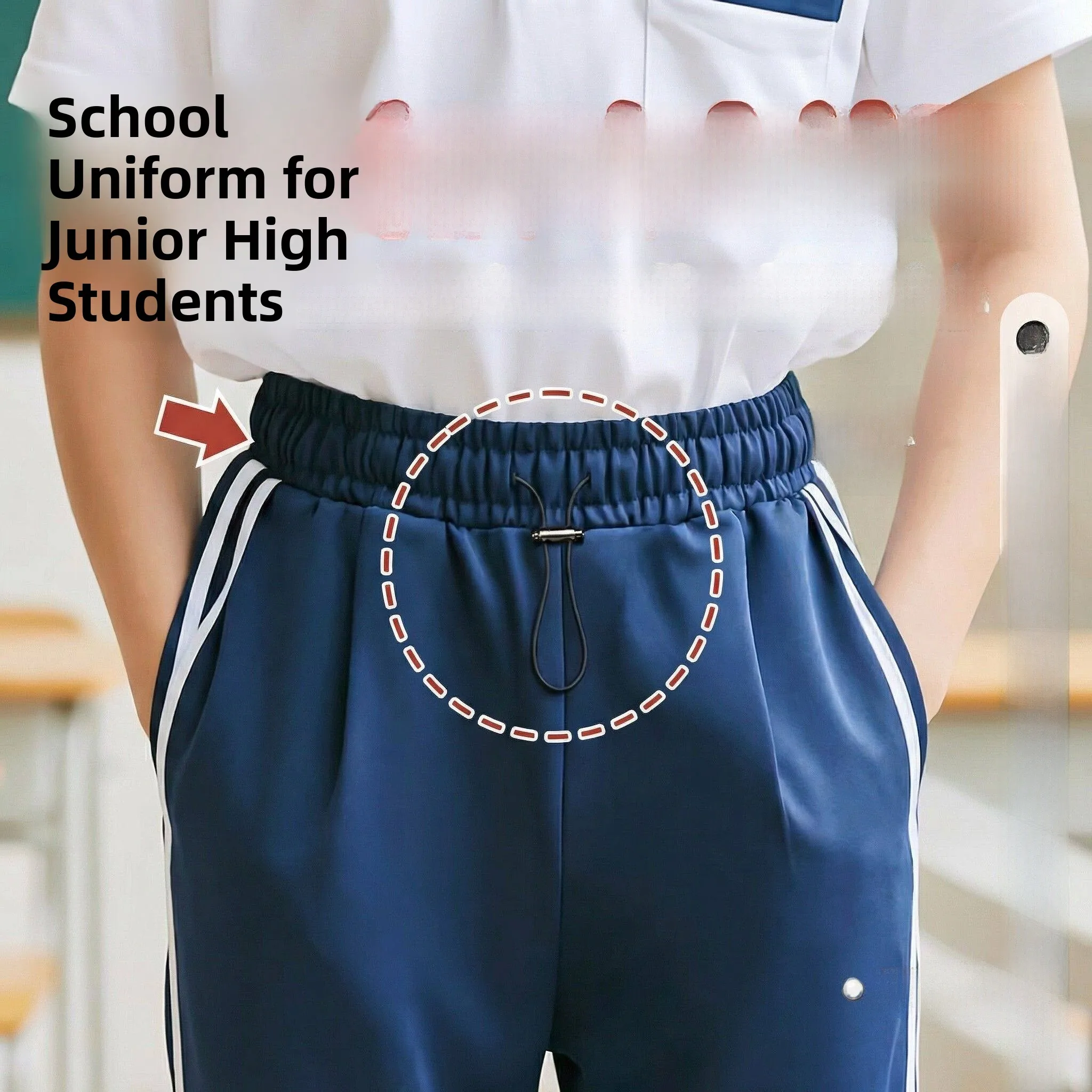 attache-chaussettes-elastique-sans-nœud-pour-uniforme-scolaire-avec-boucle-reglable-et-cordon-de-serrage-accessoire-pour-etudiants-facile-a-porter-et-confortable