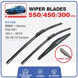 Front Rear Wiper Blades Set For BMW 1 Series F20 F21 2011-2019 114i 116i 118i 120i 125i M135i M140i 116d 118d 125d Windshield PT