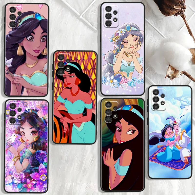 

Disney Jasmine Princess For Samsung Galaxy A91 A81 A71 A51 A42 A31 A21S A12 A11 A04 S E A02S A01 Core Black Phone Case