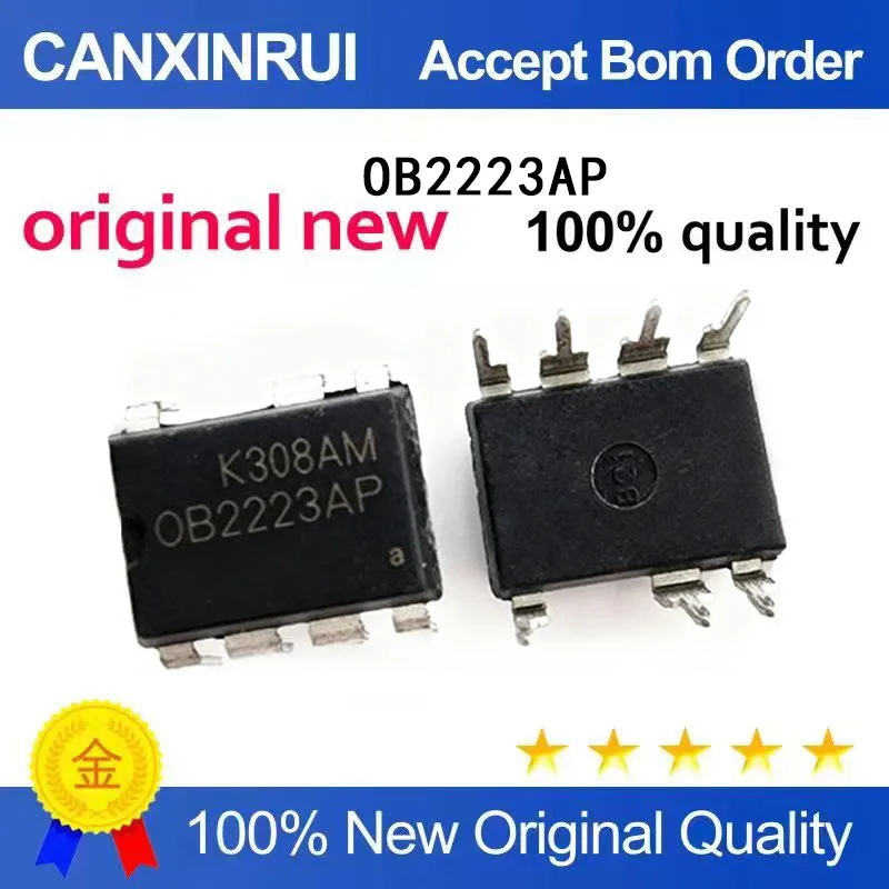 (5-100 Pieces)Brand new original OB2223APF OB2223AP DIP-7 power management chip IC