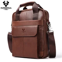 Bolsos de cuero genuino duraderos para hombre, bandolera de negocios de alta calidad para trabajo, viajes al aire libre, paquetes de mensajero para hombre