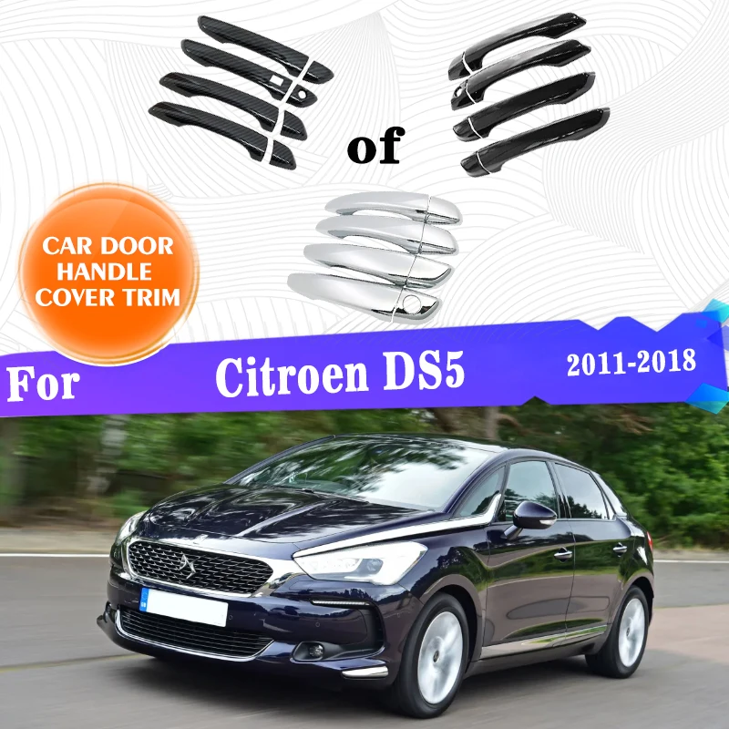 

Car Outer Door Handle Cover Trim For Citroen DS5 2011 2012 2013 2014 2015 2016 2017 2018 Sticker Car Protector Gadget Accessorie