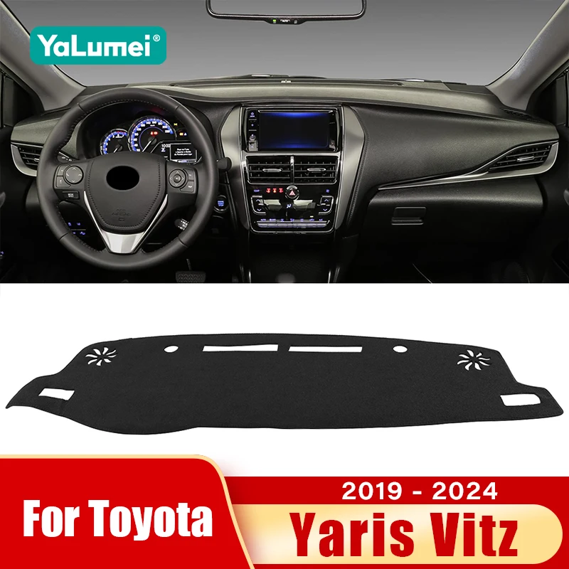 Para toyota yaris ativ 2019 2020 2021 2022 2023 2024 tapete do painel do carro sombra antiderrapante almofada capa acessórios
