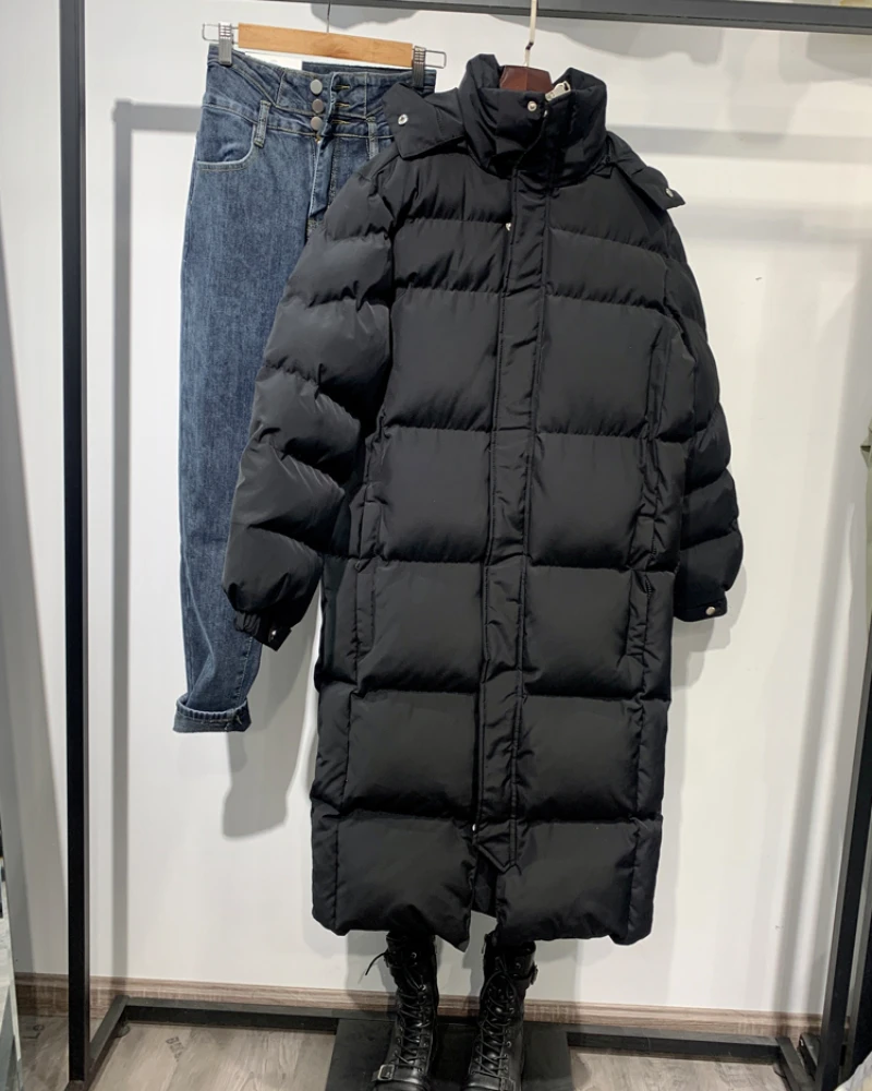 Piumino donna coreano sciolto inverno cappotto spesso di media lunghezza 2023 nuovo abbigliamento invernale